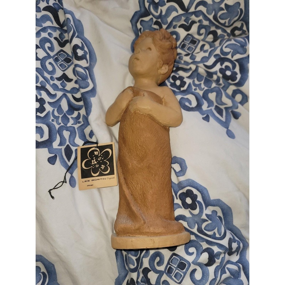 Lee Bortin Originals Clean Living Sculpture Figurine Child Art‎